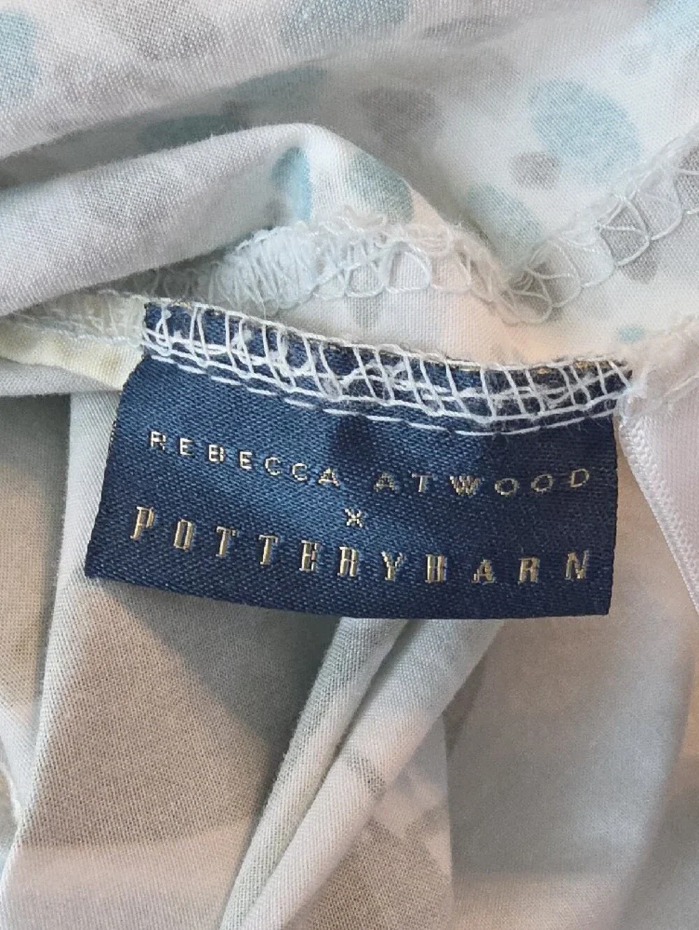 Pottery Barn Rebecca Atwood Lemon & Leaf Organic Cotton King Duvet Cover